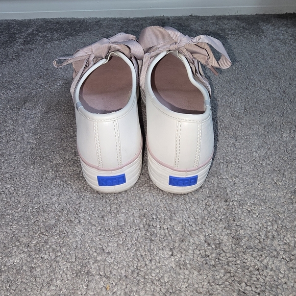 Women's Pink and White Keds Sneakers - Picture 3 of 5